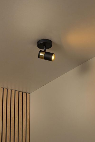 Lucide GORIK - Ceiling spotlight - 1xGU10 - Black